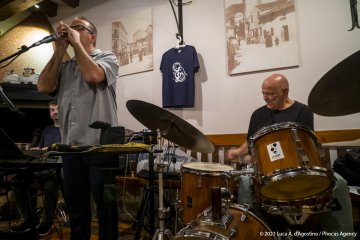 Cormons, 21/10/2021 - Osteria ristorantino In Taberna - Jazz&Wine of Peace 2021 - Bluesiana - Gianni Massarutto: armoniche - Keivan Djafarizad: tastiere, chitarra - Maurizio Moschini: basso - Massimo Del Rio: batteria - Foto Luca A. d'Agostino/Phocus Agency © 2021