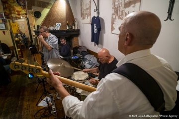 Cormons, 21/10/2021 - Osteria ristorantino In Taberna - Jazz&Wine of Peace 2021 - Bluesiana - Gianni Massarutto: armoniche - Keivan Djafarizad: tastiere, chitarra - Maurizio Moschini: basso - Massimo Del Rio: batteria - Foto Luca A. d'Agostino/Phocus Agency © 2021