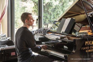 Lucinico, 22-10-2021 - JAZZ&WINE OF PEACE 2021 - Circolo Culturale  Controtempo -  Villa Attems Cernozza de Postcastro - PHILIPP GROPPER`S PHILM (Germany – Austria) - Philipp Gropper: tenor saxophone - Elias Stemeseder: piano, keyboards - Robert Landfermann: double bass - Oliver Steidle: drums - Foto © 2021 Luciano Rossetti / Phocus Agency