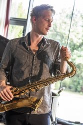 Lucinico, 22-10-2021 - JAZZ&WINE OF PEACE 2021 - Circolo Culturale  Controtempo -  Villa Attems Cernozza de Postcastro - PHILIPP GROPPER`S PHILM (Germany – Austria) - Philipp Gropper: tenor saxophone - Elias Stemeseder: piano, keyboards - Robert Landfermann: double bass - Oliver Steidle: drums - Foto © 2021 Luciano Rossetti / Phocus Agency