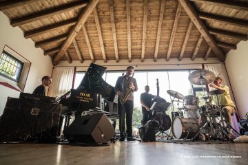 Lucinico, 22-10-2021 - JAZZ&WINE OF PEACE 2021 - Circolo Culturale  Controtempo -  Villa Attems Cernozza de Postcastro - PHILIPP GROPPER`S PHILM (Germany – Austria) - Philipp Gropper: tenor saxophone - Elias Stemeseder: piano, keyboards - Robert Landfermann: double bass - Oliver Steidle: drums - Foto © 2021 Luca d’Agostino / Phocus Agency