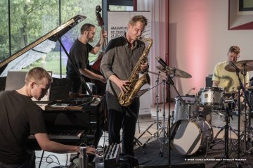Lucinico, 22-10-2021 - JAZZ&WINE OF PEACE 2021 - Circolo Culturale  Controtempo -  Villa Attems Cernozza de Postcastro - PHILIPP GROPPER`S PHILM (Germany – Austria) - Philipp Gropper: tenor saxophone - Elias Stemeseder: piano, keyboards - Robert Landfermann: double bass - Oliver Steidle: drums - Foto © 2021 Luca d’Agostino / Phocus Agency