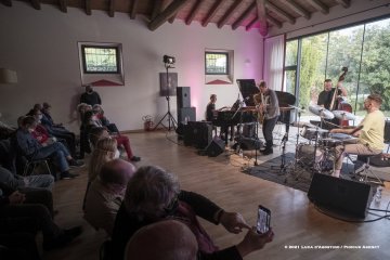 Lucinico, 22-10-2021 - JAZZ&WINE OF PEACE 2021 - Circolo Culturale  Controtempo -  Villa Attems Cernozza de Postcastro - PHILIPP GROPPER`S PHILM (Germany – Austria) - Philipp Gropper: tenor saxophone - Elias Stemeseder: piano, keyboards - Robert Landfermann: double bass - Oliver Steidle: drums - Foto © 2021 Luca d’Agostino / Phocus Agency