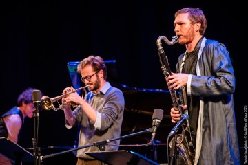 Performance Finale Workshop - Giovanni Nevyjel: trumpet - Dan Kinzelman: sax, clarinet, concept - Jakob Lebanon: trombone - Alice Smeraldo: guitar - Samuele Gandin: piano - Giacomo Ieraci: bass - Fabricio Bertrami: drums