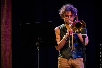 Performance Finale Workshop - Giovanni Nevyjel: trumpet - Dan Kinzelman: sax, clarinet, concept - Jakob Lebanon: trombone - Alice Smeraldo: guitar - Samuele Gandin: piano - Giacomo Ieraci: bass - Fabricio Bertrami: drums