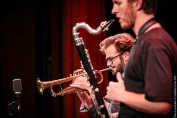 Performance Finale Workshop - Giovanni Nevyjel: trumpet - Dan Kinzelman: sax, clarinet, concept - Jakob Lebanon: trombone - Alice Smeraldo: guitar - Samuele Gandin: piano - Giacomo Ieraci: bass - Fabricio Bertrami: drums