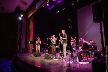 Performance Finale Workshop - Giovanni Nevyjel: trumpet - Dan Kinzelman: sax, clarinet, concept - Jakob Lebanon: trombone - Alice Smeraldo: guitar - Samuele Gandin: piano - Giacomo Ieraci: bass - Fabricio Bertrami: drums