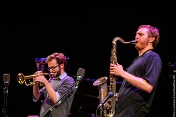 Performance Finale Workshop - Giovanni Nevyjel: trumpet - Dan Kinzelman: sax, clarinet, concept - Jakob Lebanon: trombone - Alice Smeraldo: guitar - Samuele Gandin: piano - Giacomo Ieraci: bass - Fabricio Bertrami: drums