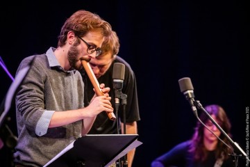 Performance Finale Workshop - Giovanni Nevyjel: trumpet - Dan Kinzelman: sax, clarinet, concept - Jakob Lebanon: trombone - Alice Smeraldo: guitar - Samuele Gandin: piano - Giacomo Ieraci: bass - Fabricio Bertrami: drums