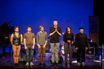 Performance Finale Workshop - Giovanni Nevyjel: trumpet - Dan Kinzelman: sax, clarinet, concept - Jakob Lebanon: trombone - Alice Smeraldo: guitar - Samuele Gandin: piano - Giacomo Ieraci: bass - Fabricio Bertrami: drums
