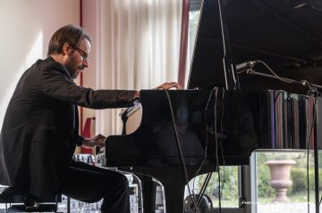 Lucinico, 25-10-2021 - JAZZ&WINE OF PEACE 2021 - Circolo Culturale  Controtempo  - Villa Attems Cernozza de Postcastro - DAVID HELBOCK, SEBASTIAN STUDNITZKY, ARNE JANSEN “THE NEW COOL” - David Helbock: piano, electronics;
Sebastian Studnitzky: trumpet, electronics;
Arne Jansen: guitar, electronics - Foto © 2021 Luca d’Agostino / Phocus Agency