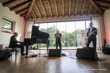 Lucinico, 25-10-2021 - JAZZ&WINE OF PEACE 2021 - Circolo Culturale  Controtempo  - Villa Attems Cernozza de Postcastro - DAVID HELBOCK, SEBASTIAN STUDNITZKY, ARNE JANSEN “THE NEW COOL” - David Helbock: piano, electronics;
Sebastian Studnitzky: trumpet, electronics;
Arne Jansen: guitar, electronics - Foto © 2021 Luca d’Agostino / Phocus Agency