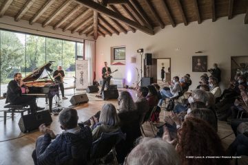 Lucinico, 25-10-2021 - JAZZ&WINE OF PEACE 2021 - Circolo Culturale  Controtempo  - Villa Attems Cernozza de Postcastro - DAVID HELBOCK, SEBASTIAN STUDNITZKY, ARNE JANSEN “THE NEW COOL” - David Helbock: piano, electronics;
Sebastian Studnitzky: trumpet, electronics;
Arne Jansen: guitar, electronics - Foto © 2021 Luca d’Agostino / Phocus Agency