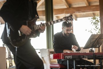 Mariano del Friuli, 23-10-2021 - JAZZ&WINE OF PEACE 2021 - Circolo Culturale  Controtempo - Jazz&Taste - Eduardo Contizanetti “Urbantango” - Eduardo Contizanetti:guitar; Alessandro Scolz:keyboards; Pietro Sponton:drums  - Foto © 2021 Luca Valenta / Phocus Agency