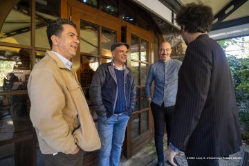 Mossa, 24-10-2021 - JAZZ&WINE OF PEACE 2021 - Circolo Culturale  Controtempo  - Villa Codelli - Emanuele Parrini Quartet (Italy) - Emanuele Parrini: violin; Beppe Scardino: baritone saxophone, bass clarinetto; Giovanni Maier: double bass; Andrea Melani: drums - Foto © 2021 Luca d’Agostino / Phocus Agency