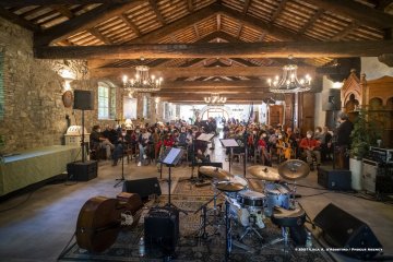 Mossa, 24-10-2021 - JAZZ&WINE OF PEACE 2021 - Circolo Culturale  Controtempo  - Villa Codelli - Emanuele Parrini Quartet (Italy) - Emanuele Parrini: violin; Beppe Scardino: baritone saxophone, bass clarinetto; Giovanni Maier: double bass; Andrea Melani: drums - Foto © 2021 Luca d’Agostino / Phocus Agency
