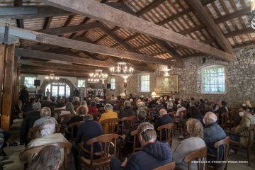 Mossa, 24-10-2021 - JAZZ&WINE OF PEACE 2021 - Circolo Culturale  Controtempo  - Villa Codelli - Emanuele Parrini Quartet (Italy) - Emanuele Parrini: violin; Beppe Scardino: baritone saxophone, bass clarinetto; Giovanni Maier: double bass; Andrea Melani: drums - Foto © 2021 Luca d’Agostino / Phocus Agency