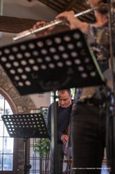 Mossa, 24-10-2021 - JAZZ&WINE OF PEACE 2021 - Circolo Culturale  Controtempo  - Villa Codelli - Emanuele Parrini Quartet (Italy) - Emanuele Parrini: violin; Beppe Scardino: baritone saxophone, bass clarinetto; Giovanni Maier: double bass; Andrea Melani: drums - Foto © 2021 Luca d’Agostino / Phocus Agency