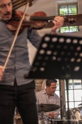Mossa, 24-10-2021 - JAZZ&WINE OF PEACE 2021 - Circolo Culturale  Controtempo  - Villa Codelli - Emanuele Parrini Quartet (Italy) - Emanuele Parrini: violin; Beppe Scardino: baritone saxophone, bass clarinetto; Giovanni Maier: double bass; Andrea Melani: drums - Foto © 2021 Luca d’Agostino / Phocus Agency