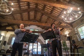 Mossa, 24-10-2021 - JAZZ&WINE OF PEACE 2021 - Circolo Culturale  Controtempo  - Villa Codelli - Emanuele Parrini Quartet (Italy) - Emanuele Parrini: violin; Beppe Scardino: baritone saxophone, bass clarinetto; Giovanni Maier: double bass; Andrea Melani: drums - Foto © 2021 Luca d’Agostino / Phocus Agency