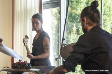 Lucinico, 23-10-2021 - JAZZ&WINE OF PEACE 2021 - Circolo Culturale  Controtempo - Villa Attems Cernozza de Postcastro - ENZO FAVATA “The Crossing” - Enzo Favata: soprano sax, bass clarine, flute, samplers, keyboards, live electronics - Pasquale Mirra: vibraphone, marimba midi; Rosa Brunello: electric bass; Marco Frattini: drums, pads  - Foto © 2021 Luciano Rossetti / Phocus Agency