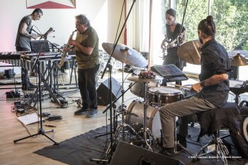 Lucinico, 23-10-2021 - JAZZ&WINE OF PEACE 2021 - Circolo Culturale  Controtempo - Villa Attems Cernozza de Postcastro - ENZO FAVATA “The Crossing” - Enzo Favata: soprano sax, bass clarine, flute, samplers, keyboards, live electronics - Pasquale Mirra: vibraphone, marimba midi; Rosa Brunello: electric bass; Marco Frattini: drums, pads  - Foto © 2021 Luciano Rossetti / Phocus Agency