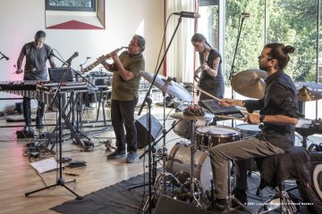 Lucinico, 23-10-2021 - JAZZ&WINE OF PEACE 2021 - Circolo Culturale  Controtempo - Villa Attems Cernozza de Postcastro - ENZO FAVATA “The Crossing” - Enzo Favata: soprano sax, bass clarine, flute, samplers, keyboards, live electronics - Pasquale Mirra: vibraphone, marimba midi; Rosa Brunello: electric bass; Marco Frattini: drums, pads  - Foto © 2021 Luciano Rossetti / Phocus Agency