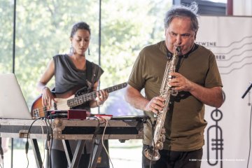 Lucinico, 23-10-2021 - JAZZ&WINE OF PEACE 2021 - Circolo Culturale  Controtempo - Villa Attems Cernozza de Postcastro - ENZO FAVATA “The Crossing” - Enzo Favata: soprano sax, bass clarine, flute, samplers, keyboards, live electronics - Pasquale Mirra: vibraphone, marimba midi; Rosa Brunello: electric bass; Marco Frattini: drums, pads  - Foto © 2021 Luca d’Agostino / Phocus Agency