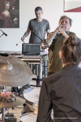 Lucinico, 23-10-2021 - JAZZ&WINE OF PEACE 2021 - Circolo Culturale  Controtempo - Villa Attems Cernozza de Postcastro - ENZO FAVATA “The Crossing” - Enzo Favata: soprano sax, bass clarine, flute, samplers, keyboards, live electronics - Pasquale Mirra: vibraphone, marimba midi; Rosa Brunello: electric bass; Marco Frattini: drums, pads  - Foto © 2021 Luca d’Agostino / Phocus Agency