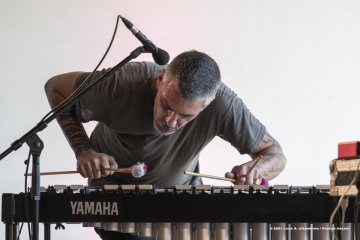 Lucinico, 23-10-2021 - JAZZ&WINE OF PEACE 2021 - Circolo Culturale  Controtempo - Villa Attems Cernozza de Postcastro - ENZO FAVATA “The Crossing” - Enzo Favata: soprano sax, bass clarine, flute, samplers, keyboards, live electronics - Pasquale Mirra: vibraphone, marimba midi; Rosa Brunello: electric bass; Marco Frattini: drums, pads  - Foto © 2021 Luca d’Agostino / Phocus Agency