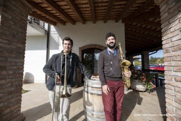 San Floriano del Collio, 23-10-2021 - JAZZ&WINE OF PEACE 2021 - Circolo Culturale  Controtempo - Azienda Agricola Gradis’ciutta - Filippo Orefice & Federico Pierantoni - Filippo Orefice: tenero sax; Federico Pierantoni: trombone  - Foto © 2021 Luca Valenta / Phocus Agency