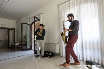 San Floriano del Collio, 23-10-2021 - JAZZ&WINE OF PEACE 2021 - Circolo Culturale  Controtempo - Azienda Agricola Gradis’ciutta - Filippo Orefice & Federico Pierantoni - Filippo Orefice: tenero sax; Federico Pierantoni: trombone  - Foto © 2021 Luca Valenta / Phocus Agency
