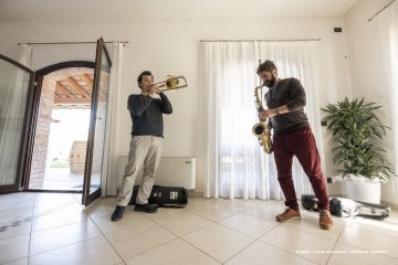 San Floriano del Collio, 23-10-2021 - JAZZ&WINE OF PEACE 2021 - Circolo Culturale  Controtempo - Azienda Agricola Gradis’ciutta - Filippo Orefice & Federico Pierantoni - Filippo Orefice: tenero sax; Federico Pierantoni: trombone  - Foto © 2021 Luca Valenta / Phocus Agency