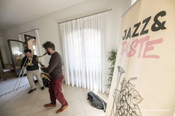 San Floriano del Collio, 23-10-2021 - JAZZ&WINE OF PEACE 2021 - Circolo Culturale  Controtempo - Azienda Agricola Gradis’ciutta - Filippo Orefice & Federico Pierantoni - Filippo Orefice: tenero sax; Federico Pierantoni: trombone  - Foto © 2021 Luca Valenta / Phocus Agency