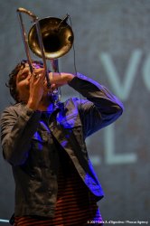 Sacile, 22/05/2021 - Controtempo - Teatro Zancanaro - Il Volo del Jazz - GIANLUCA PETRELLA “Cosmic Renaissance” - Gianluca Petrella: trombone, laptop, moog, effetti - Mirco Rubegni: tromba - Blake Franchetto: basso - Federico Scettri: batteria, laptop25 - Simone Padovani: percussioni - Foto Luca A. d’Agostino / Phocus Agency © 2021