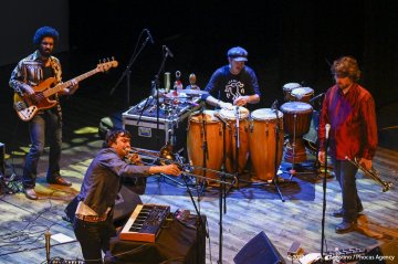 Sacile, 22/05/2021 - Controtempo - Teatro Zancanaro - Il Volo del Jazz - GIANLUCA PETRELLA “Cosmic Renaissance” - Gianluca Petrella: trombone, laptop, moog, effetti - Mirco Rubegni: tromba - Blake Franchetto: basso - Federico Scettri: batteria, laptop25 - Simone Padovani: percussioni - Foto Luca A. d’Agostino / Phocus Agency © 2021