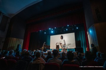 Cormons, 23-10-2021 - JAZZ&WINE OF PEACE 2021 - Circolo Culturale  Controtempo - Teatro Comunale di Cormons - LAKECIA BENJAMIN “Pursuance: The Coltranes” (USA) - Lakecia Benjamin: alto saxophone;
Taber Gable: piano;
Ivan Taylor: bass;
E.J. Strickland: drums - Foto © 2021 Luca d’Agostino / Phocus Agency
