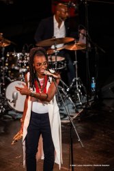 Cormons, 23-10-2021 - JAZZ&WINE OF PEACE 2021 - Circolo Culturale  Controtempo - Teatro Comunale di Cormons - LAKECIA BENJAMIN “Pursuance: The Coltranes” (USA) - Lakecia Benjamin: alto saxophone;
Taber Gable: piano;
Ivan Taylor: bass;
E.J. Strickland: drums - Foto © 2021 Luca Valenta / Phocus Agency