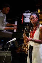 Cormons, 23-10-2021 - JAZZ&WINE OF PEACE 2021 - Circolo Culturale  Controtempo - Teatro Comunale di Cormons - LAKECIA BENJAMIN “Pursuance: The Coltranes” (USA) - Lakecia Benjamin: alto saxophone;
Taber Gable: piano;
Ivan Taylor: bass;
E.J. Strickland: drums - Foto © 2021 Luca Valenta / Phocus Agency