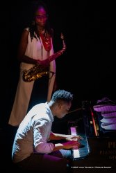 Cormons, 23-10-2021 - JAZZ&WINE OF PEACE 2021 - Circolo Culturale  Controtempo - Teatro Comunale di Cormons - LAKECIA BENJAMIN “Pursuance: The Coltranes” (USA) - Lakecia Benjamin: alto saxophone;
Taber Gable: piano;
Ivan Taylor: bass;
E.J. Strickland: drums - Foto © 2021 Luca Valenta / Phocus Agency
