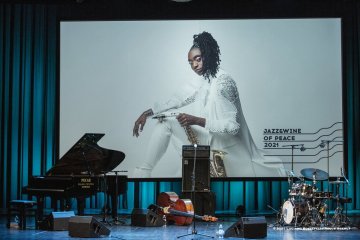 Cormons, 23-10-2021 - JAZZ&WINE OF PEACE 2021 - Circolo Culturale  Controtempo - Teatro Comunale di Cormons - LAKECIA BENJAMIN “Pursuance: The Coltranes” (USA) - Lakecia Benjamin: alto saxophone;
Taber Gable: piano;
Ivan Taylor: bass;
E.J. Strickland: drums - Foto © 2021 Luciano Rossetti / Phocus Agency