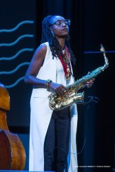 Cormons, 23-10-2021 - JAZZ&WINE OF PEACE 2021 - Circolo Culturale  Controtempo - Teatro Comunale di Cormons - LAKECIA BENJAMIN “Pursuance: The Coltranes” (USA) - Lakecia Benjamin: alto saxophone;
Taber Gable: piano;
Ivan Taylor: bass;
E.J. Strickland: drums - Foto © 2021 Luciano Rossetti / Phocus Agency