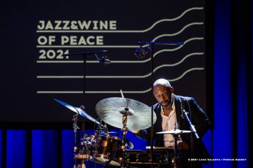 Cormons, 23-10-2021 - JAZZ&WINE OF PEACE 2021 - Circolo Culturale  Controtempo - Teatro Comunale di Cormons - LAKECIA BENJAMIN “Pursuance: The Coltranes” (USA) - Lakecia Benjamin: alto saxophone;
Taber Gable: piano;
Ivan Taylor: bass;
E.J. Strickland: drums - Foto © 2021 Luca Valenta / Phocus Agency