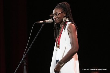 Cormons, 23-10-2021 - JAZZ&WINE OF PEACE 2021 - Circolo Culturale  Controtempo - Teatro Comunale di Cormons - LAKECIA BENJAMIN “Pursuance: The Coltranes” (USA) - Lakecia Benjamin: alto saxophone;
Taber Gable: piano;
Ivan Taylor: bass;
E.J. Strickland: drums - Foto © 2021 Luca d’Agostino / Phocus Agency