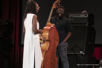 Cormons, 23-10-2021 - JAZZ&WINE OF PEACE 2021 - Circolo Culturale  Controtempo - Teatro Comunale di Cormons - LAKECIA BENJAMIN “Pursuance: The Coltranes” (USA) - Lakecia Benjamin: alto saxophone;
Taber Gable: piano;
Ivan Taylor: bass;
E.J. Strickland: drums - Foto © 2021 Luca d’Agostino / Phocus Agency