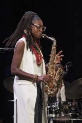Cormons, 23-10-2021 - JAZZ&WINE OF PEACE 2021 - Circolo Culturale  Controtempo - Teatro Comunale di Cormons - LAKECIA BENJAMIN “Pursuance: The Coltranes” (USA) - Lakecia Benjamin: alto saxophone;
Taber Gable: piano;
Ivan Taylor: bass;
E.J. Strickland: drums - Foto © 2021 Luca d’Agostino / Phocus Agency