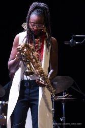 Cormons, 23-10-2021 - JAZZ&WINE OF PEACE 2021 - Circolo Culturale  Controtempo - Teatro Comunale di Cormons - LAKECIA BENJAMIN “Pursuance: The Coltranes” (USA) - Lakecia Benjamin: alto saxophone;
Taber Gable: piano;
Ivan Taylor: bass;
E.J. Strickland: drums - Foto © 2021 Luca d’Agostino / Phocus Agency