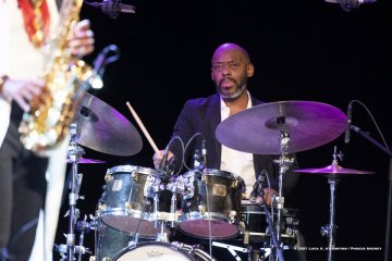 Cormons, 23-10-2021 - JAZZ&WINE OF PEACE 2021 - Circolo Culturale  Controtempo - Teatro Comunale di Cormons - LAKECIA BENJAMIN “Pursuance: The Coltranes” (USA) - Lakecia Benjamin: alto saxophone;
Taber Gable: piano;
Ivan Taylor: bass;
E.J. Strickland: drums - Foto © 2021 Luca d’Agostino / Phocus Agency