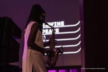 Cormons, 23-10-2021 - JAZZ&WINE OF PEACE 2021 - Circolo Culturale  Controtempo - Teatro Comunale di Cormons - LAKECIA BENJAMIN “Pursuance: The Coltranes” (USA) - Lakecia Benjamin: alto saxophone;
Taber Gable: piano;
Ivan Taylor: bass;
E.J. Strickland: drums - Foto © 2021 Luca d’Agostino / Phocus Agency