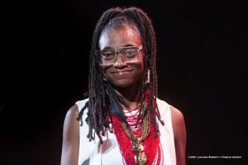 Cormons, 23-10-2021 - JAZZ&WINE OF PEACE 2021 - Circolo Culturale  Controtempo - Teatro Comunale di Cormons - LAKECIA BENJAMIN “Pursuance: The Coltranes” (USA) - Lakecia Benjamin: alto saxophone;
Taber Gable: piano;
Ivan Taylor: bass;
E.J. Strickland: drums - Foto © 2021 Luciano Rossetti / Phocus Agency